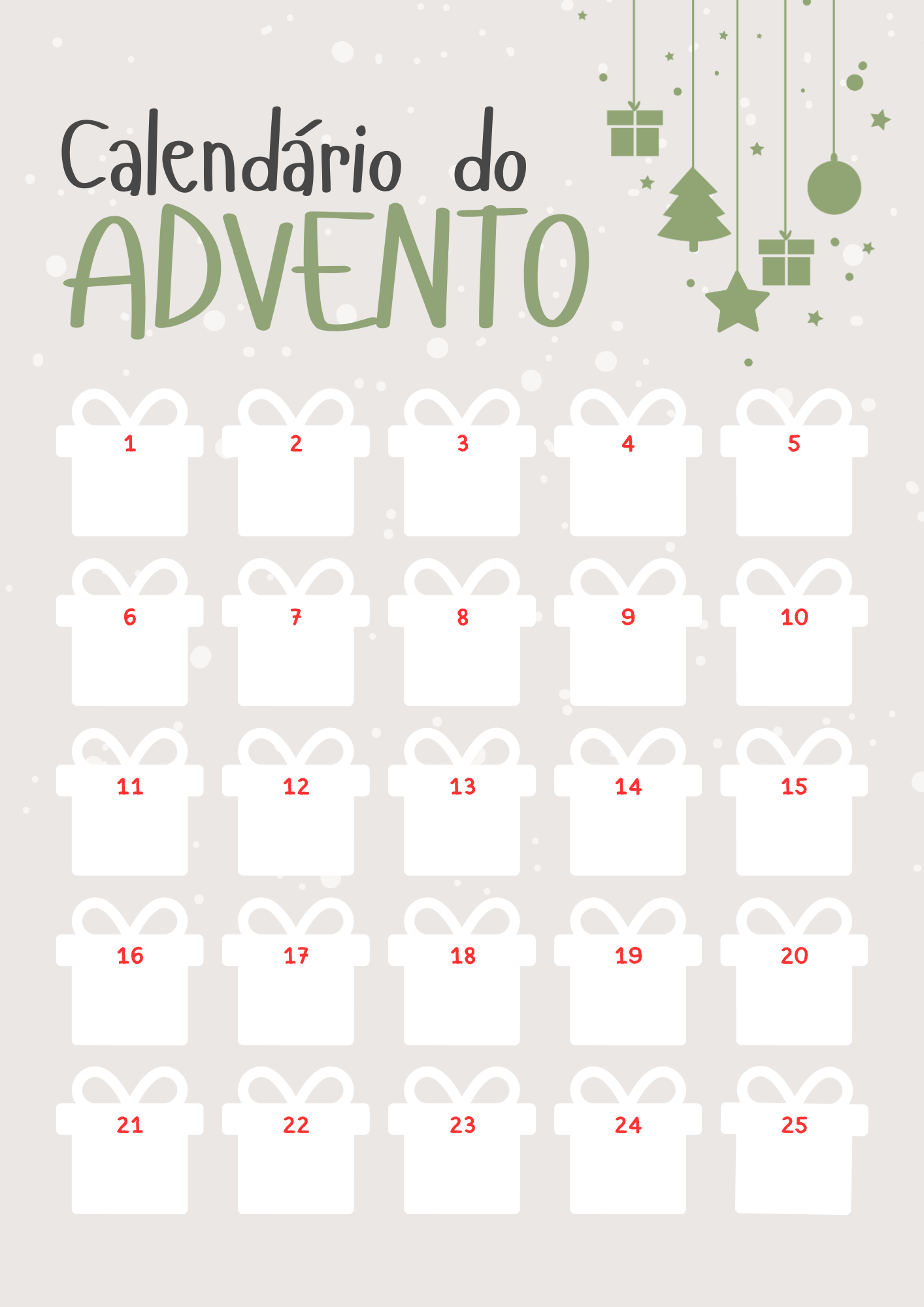 Calendário do Advento